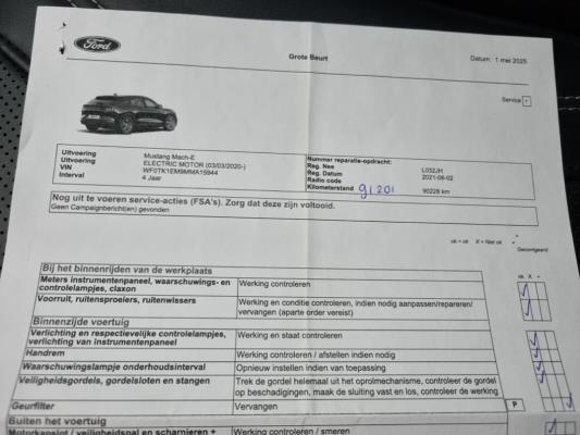 Ford Mustang Mach-E RWD 75 kWh 258pk 2021 (Origineel-NL), L-032-JH