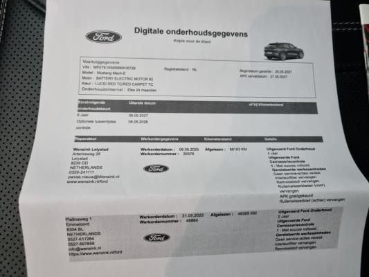 Ford Mustang Mach-E RWD 75 kWh 258pk 2021 (Origineel-NL), L-770-HT