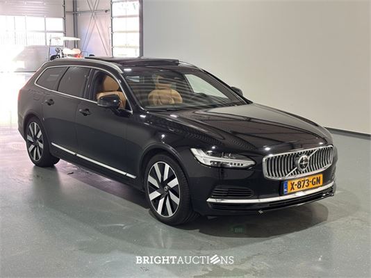 Volvo V90 T6 Plug-in Hybrid Ultimate Bright 2.0 AWD 398pk 2023 (Origineel-NL), X-873-GN