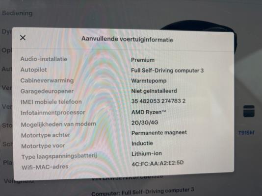 Tesla Model 3 Long Range AMD Ryzen AWD 75 kWh 351pk 2023 (Origineel-NL), T-915-HF