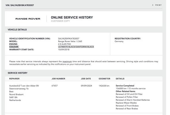 Land Rover Range Rover Velar 2.0 P300 Turbo AWD R-Dynamic HSE 300pk 2018, XK-873-D