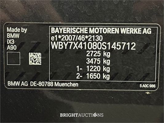 BMW iX3 High Executive 80 kWh 2021 (Origineel-NL), N-782-HH