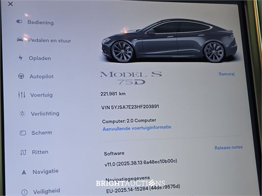 Tesla Model S 75D Base 334pk 2017 (Origineel-NL), PV-369-G