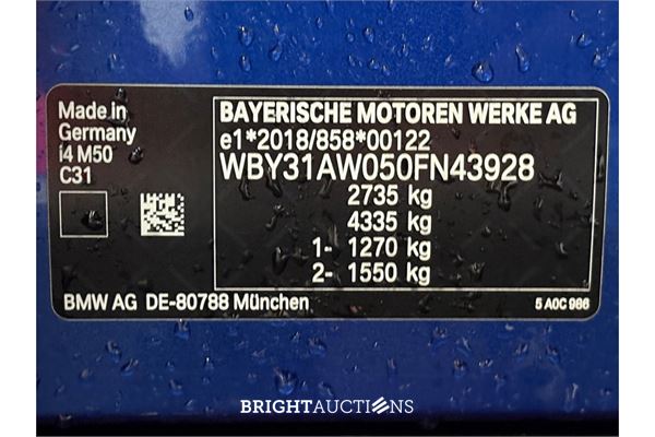 BMW i4 M50 High Executive 84 kWh 2022 (Origineel-NL), R-544-HL