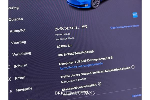 Tesla Model S Performance Ludicrous 2020 (Origineel-NL), J-620-LV