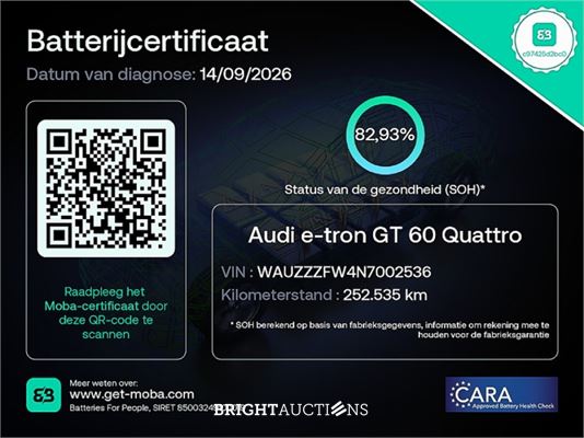 Audi e-tron GT edition ZERO Competition 93 kWh 476pk 2021 (Origineel-NL), L-199-VT