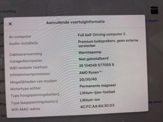 Tesla Model 3 Standard RWD Plus AMD Ryzen 60 kWh 238pk 2023 (Origineel-NL), S-631-SL