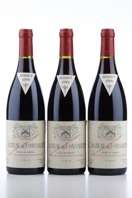 DE FONSALETTE SYRAH 1999 - Chateau de Fonsalette - 3 Bottles