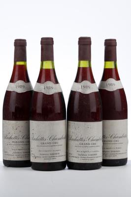 RUCHOTTES CHAMBERTIN 1989 - Frederic Esmonin - 4 Bottles