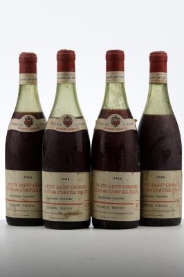 NUITS ST GEORGES CLOS DES CORVEES PAGET GRANDE RESERVE 1966 - Charles Vienot - 4 Bottles