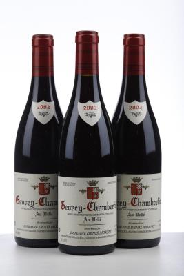 GEVREY CHAMBERTIN AU VELLE 2002 - Denis Mortet - 3 Bottles