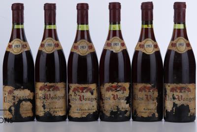 CLOS VOUGEOT 1983 - Cathiard Molinier - 11 Bottles