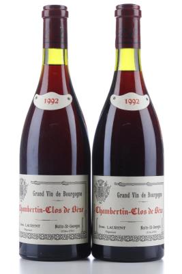 CHAMBERTIN CLOS DE BEZE 1992 - Dominique Laurent - 2 Bottles