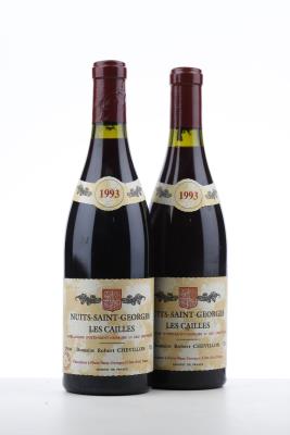 NUITS ST GEORGES LES CAILLES 1993 - Robert Chevillon - 2 Bottles