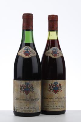 CHATEAUNEUF DU PAPE 1970 - J M de Saissey - 2 Bottles