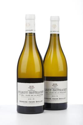 PULIGNY MONTRACHET CLOS DE LA MOUCHERE 2015 - Henri Boillot - 2 Bottles