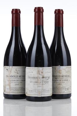 CHAMBOLLE MUSIGNY LES CLOS DE L'ORME 2005 - Sylvain Cathiard - 3 Bottles