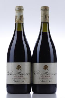 VOSNE ROMANEE LES SUCHOTS 1990 - Marc Rougeot Dupin - 2 Bottles