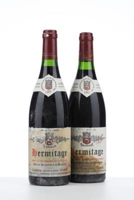 HERMITAGE ROUGE 1991 - Jean Louis Chave - 2 Bottles