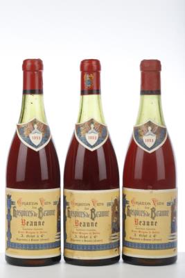 HOSPICES DE BEAUNE BEAUNE CUVEE GUIGONE DE SALINS 1953 - A Bichot - 3 Bottles
