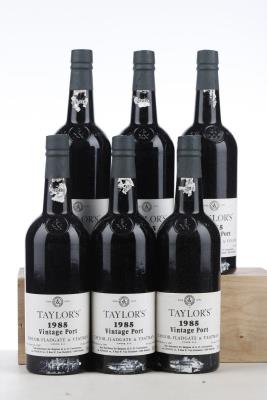 TAYLORS VINTAGE PORT 1985 - Taylors - 6 Bottles - Owc 6