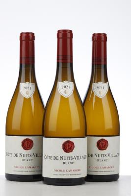 COTE DE NUITS VILLAGES BLANC 2021 - Nicole Lamarche - 3 Bottles