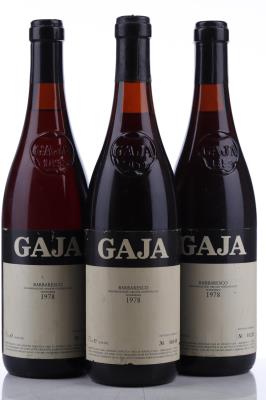 BARBARESCO 1978 - Gaja - 3 Bottles