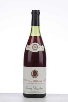 NUITS ST GEORGES 1981 - Remy Gauthier - 1 Bottle