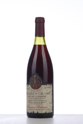 VOUGEOT CLOS DE LA PERRIERE 1989 - Bertagna  - 1 Bottle