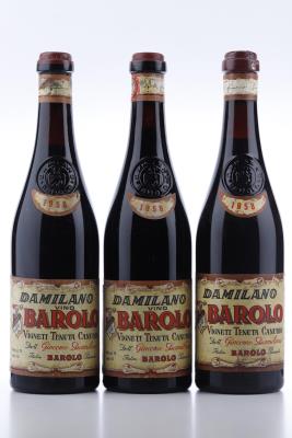 BAROLO CANUBIO 1958 - Giacomo Damilano - 3 Bottles