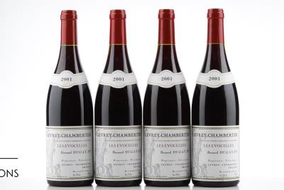 GEVREY CHAMBERTIN LES EVOCELLES 2001 - Bernard Dugat-Py - 4 Bottles