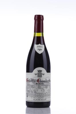GRIOTTE CHAMBERTIN 2003 - Claude Dugat - 1 Bottle
