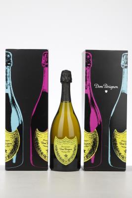 DOM PERIGNON ANDY WARHOL YELLOW 2000 - Moet et Chandon - 2 Bottles - Oc 1