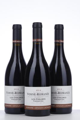 VOSNE ROMANEE LES CHAUMES 2014 - Arnoux Lachaux - 3 Bottles