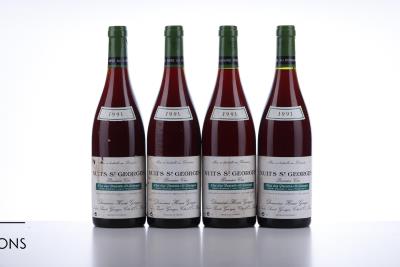 NUITS ST GEORGES CLOS DES PORRETS ST GEORGES 1991 - Henri Gouges - 4 Bottles