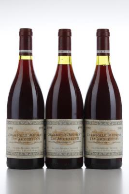 CHAMBOLLE MUSIGNY LES AMOUREUSES 1990 - JF Mugnier - 3 Bottles