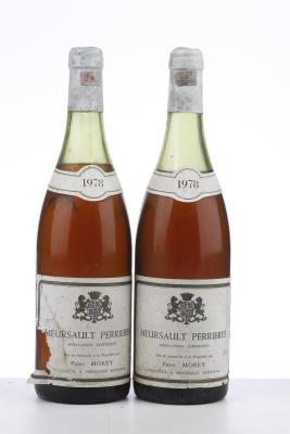 MEURSAULT PERRIERES 1978 - Pierre Morey - 2 Bottles