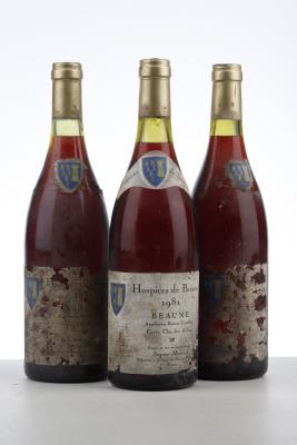 HOSPICES DE BEAUNE BEAUNE CUVEE CLOS DES AVAUX 1981 - Seguin Manuel - 3 Bottles