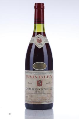 CHAMBERTIN CLOS DE BEZE 1993 - Faiveley - 1 Bottle