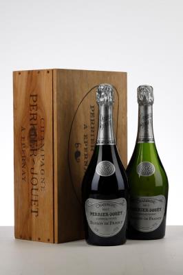 PERRIER JOUET BLASON DE FRANCE 90 Ties - Perrier Jouet - mid 90ies - 2 Bottles - Owc 2