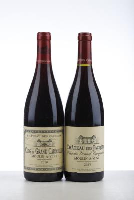 MOULIN A VENT CLOS DU GRAND CARQUELIN CHATEAU DES JACQUES 1*2010 + 1*2013   - Louis Jadot - 2 Bottles