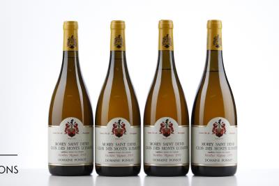 MOREY ST DENIS BLANC CLOS DE MONTS LUISANTS VIEILLES VIGNES 1995 - Ponsot - 8 Bottles