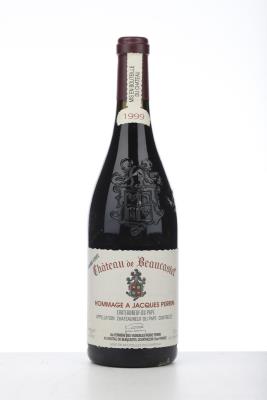 CHATEAUNEUF DU PAPE BEAUCASTEL HOMMAGE A JACQUES PERRIN 1999 - Beaucastel - 1 Bottle