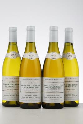 CHASSAGNE MONTRACHET BLANC LES CHAUMEES CLOS DE LA TRUFFIERE 2004 - Michel Niellon - 4 Bottles