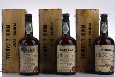 PORTO PIMBRAL 1937 - Pinho & Cabral Bottled 1972 - 3 Bottles - Owc 1