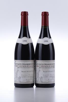 GEVREY CHAMBERTIN LAVAUX ST JACQUES 1998 - Bernard Dugat Py - 2 Bottles