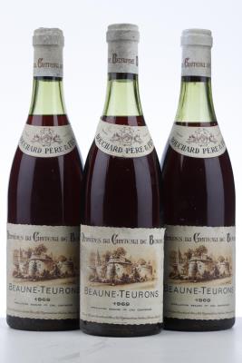 BEAUNE TEURONS 1969 - Bouchard - 3 Bottles