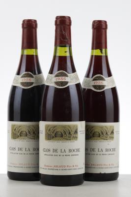 CLOS DE LA ROCHE 1986 - Arlaud - 3 Bottles