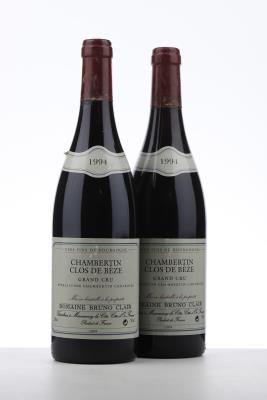 CHAMBERTIN CLOS DE BEZE 1994 - Bruno Clair - 2 Bottles