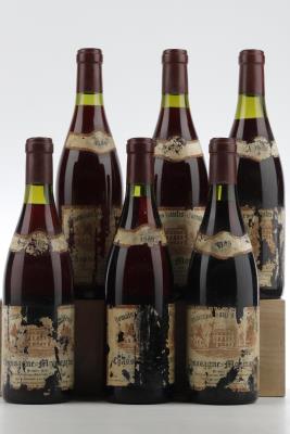 CHASSAGNE MONTRACHET ROUGE 1989 - Domaine des Hautes Cornieres - 6 Bottles